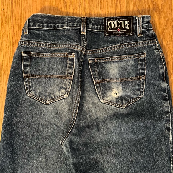 Structure  Men’s Dark Blue Jeans Relax Fit Size 29X32 - Picture 5 of 10